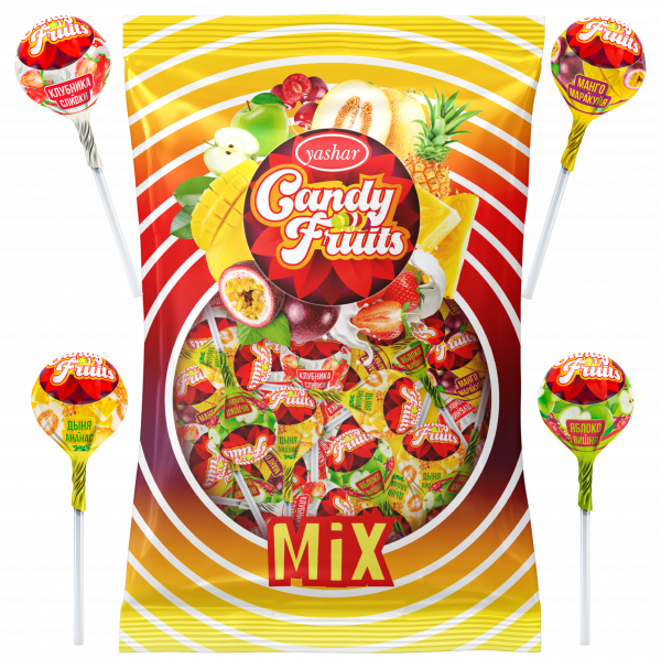 "Candy Fruits MIX" Карамель момпосуйу