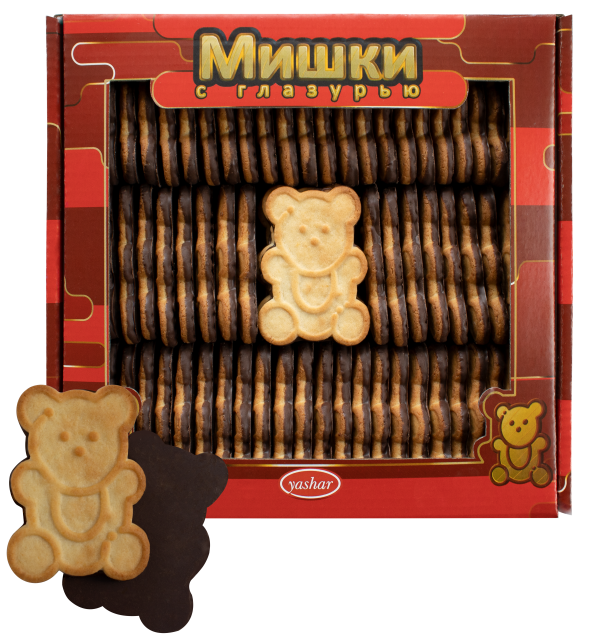 Печенье "Мишки" с глазурью